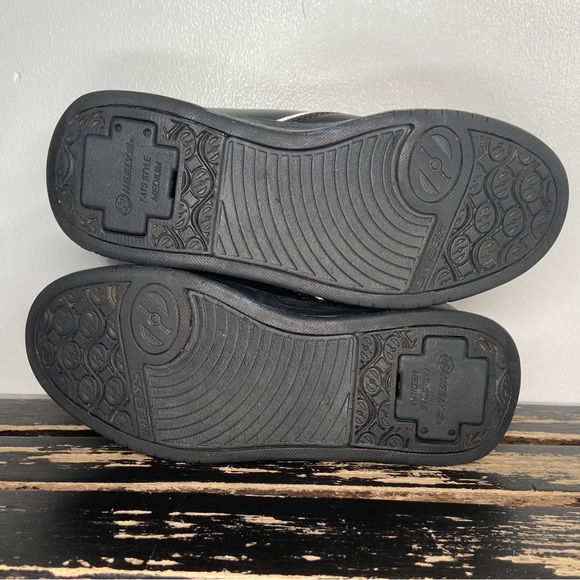 Heelys Wheeled Shoes Youth 5 Propel Skate Kids Sneakers Black White Gray Caps - Picture 11 of 16